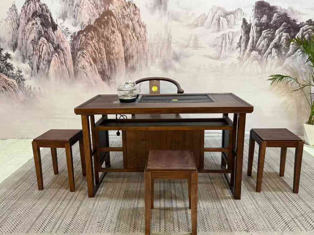 鸿星#小茶台 尺寸:1.23m*65*70cm 配置:一主三副+玻璃养生壶 材质:非洲胡桃木材质(图1) 鸿星#小茶台 尺寸:1.23m*65*70cm 配置:一主三副+玻璃养生壶 材质:非洲胡桃木材质(图1)